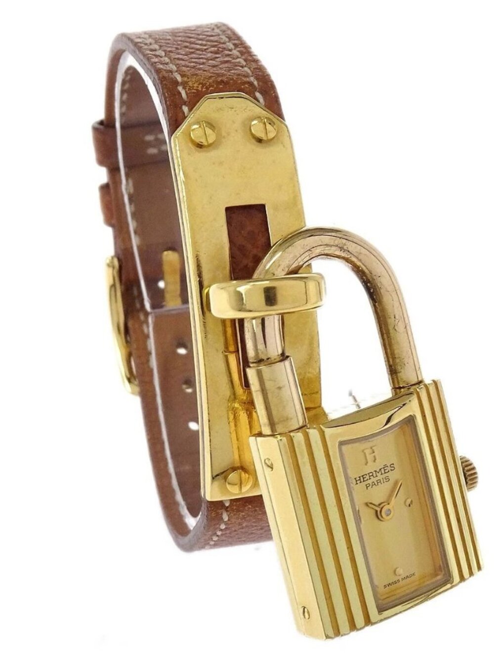 Hermes Kelly Watch Quartz Watch Gold ◯W 197157